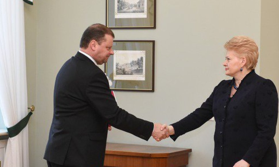 Saulius Skvernelis ir Dalia Grybauskaitė