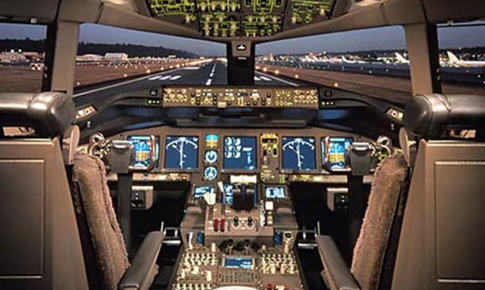 „Boeing“ pilotų kabina