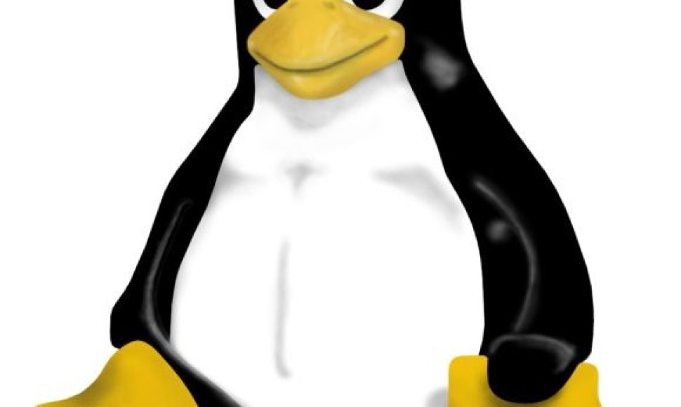 „Linux“ talismanas ir logotipas – pingvinas Tux. 