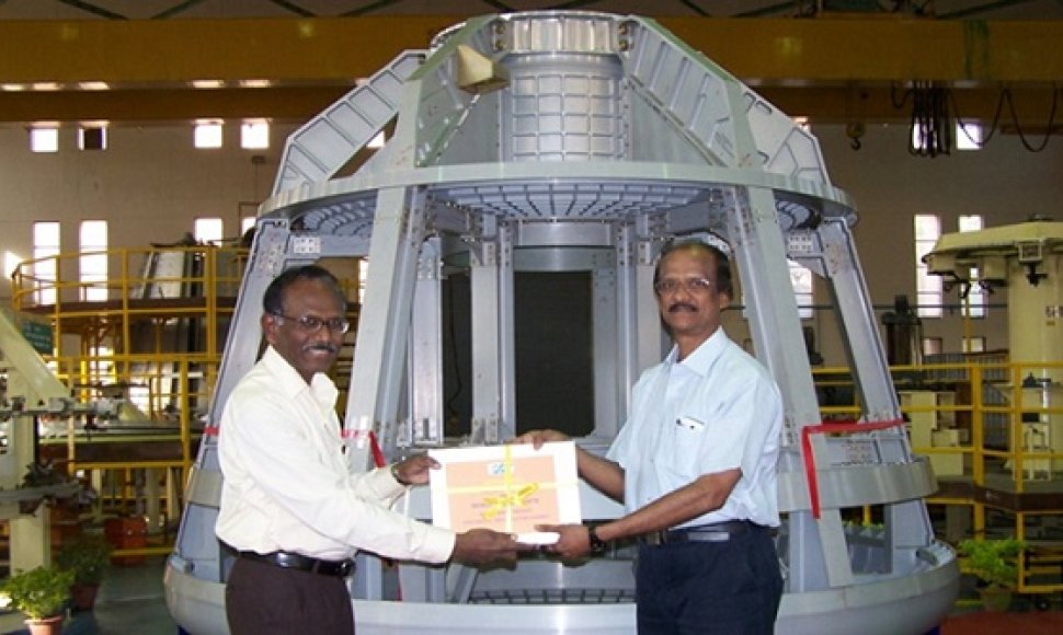 Indija demonstruoja pirmąją nuosavą astronautų kapsulę