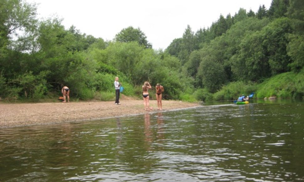 Ne visose upėse patariama maudytis. Jau nustatyta tarša Minijoje ties Priekule. 