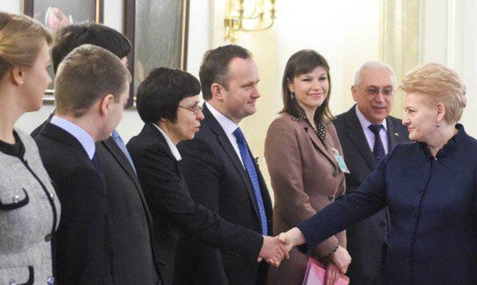 Dalia Grybauskaitė priimė Ukrainos delegaciją
