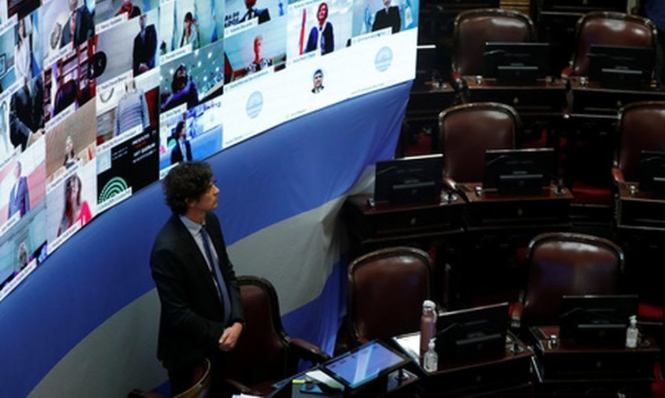 Argentino parlamento nuotolinis posėdis