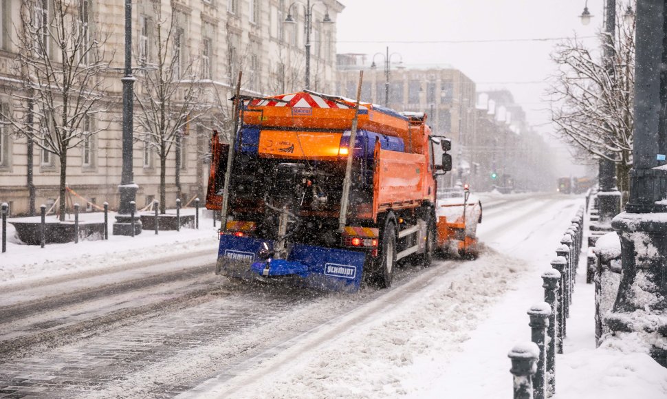 Vilnių užklojęs gausus sniegas