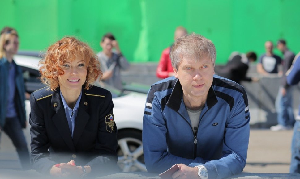 Ingeborga Dapkūnaitė ir Sergejus Svetlakovas filme „Greitasis „Maskva-Rusija“