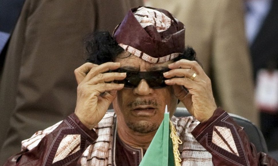 Libijos diktatorius Muammaras Khadafi