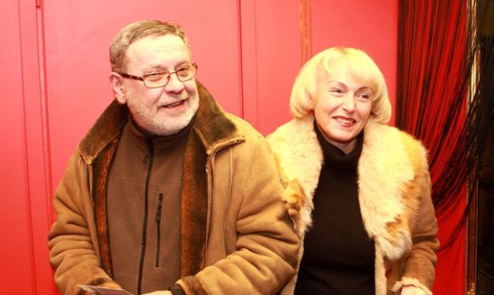 Kostas Smoriginas su žmona Dalia Brenciūte