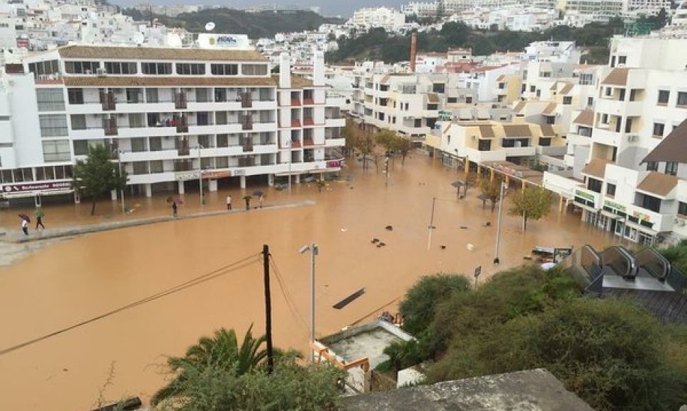 Potvynis Algarvėje