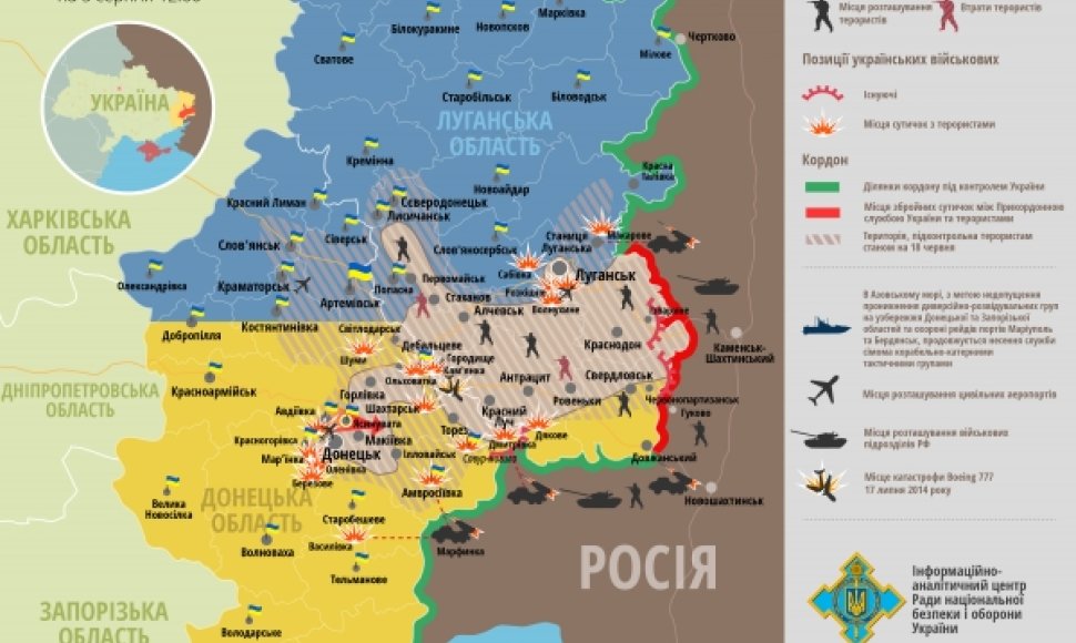  Situacija Rytų Ukrainoje rugpjūčio 4 d.