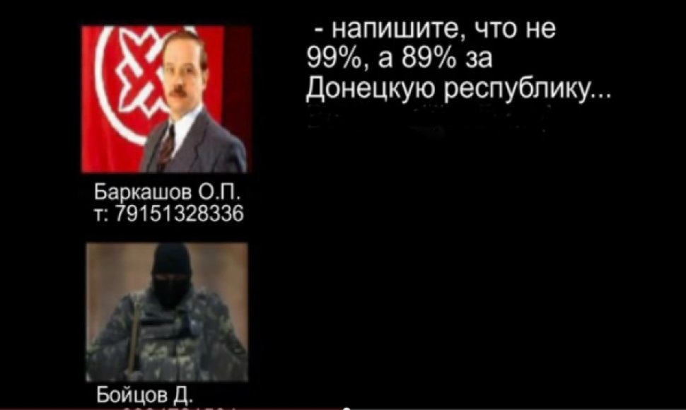 Ukrainos saugumo tarnybos paskelbtas pokalbio įrašas