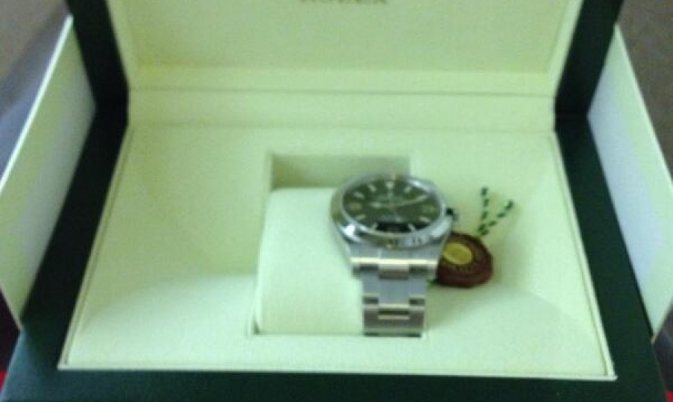 D.Motiejūnas dovanų gavo „Rolex“ laikrodį