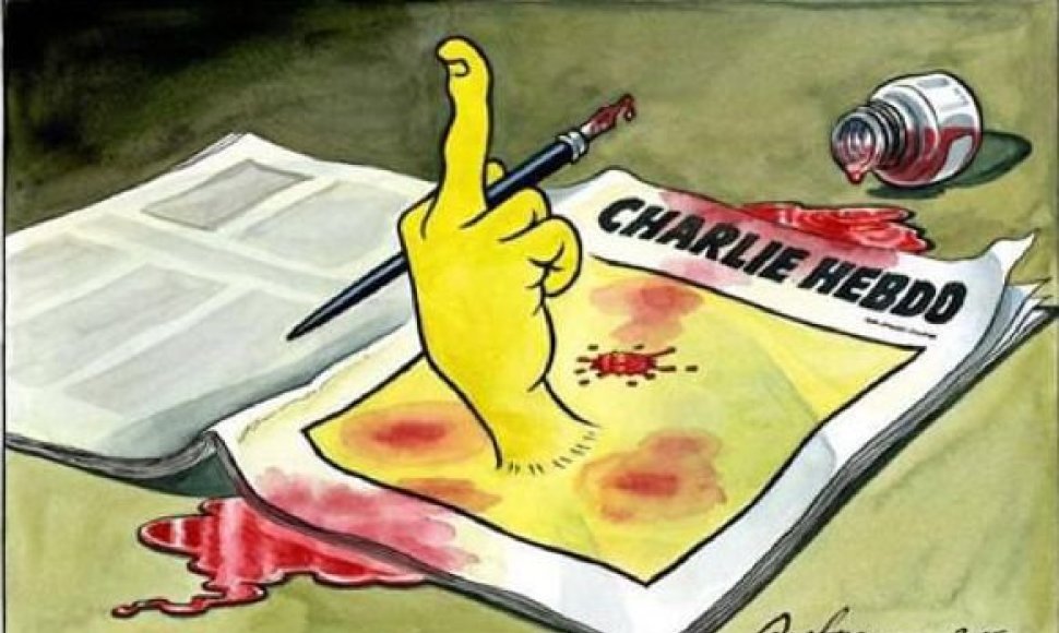 Atsakas į islamistų išpuolį „Charlie Hebdo“ redakcijoje
