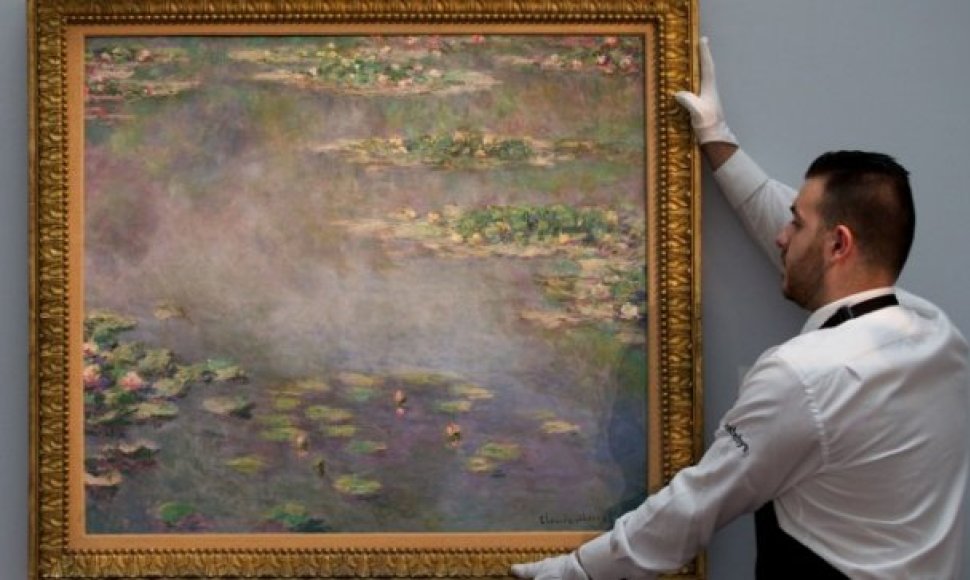C. Monet „Vandens lelijos“ aukcione