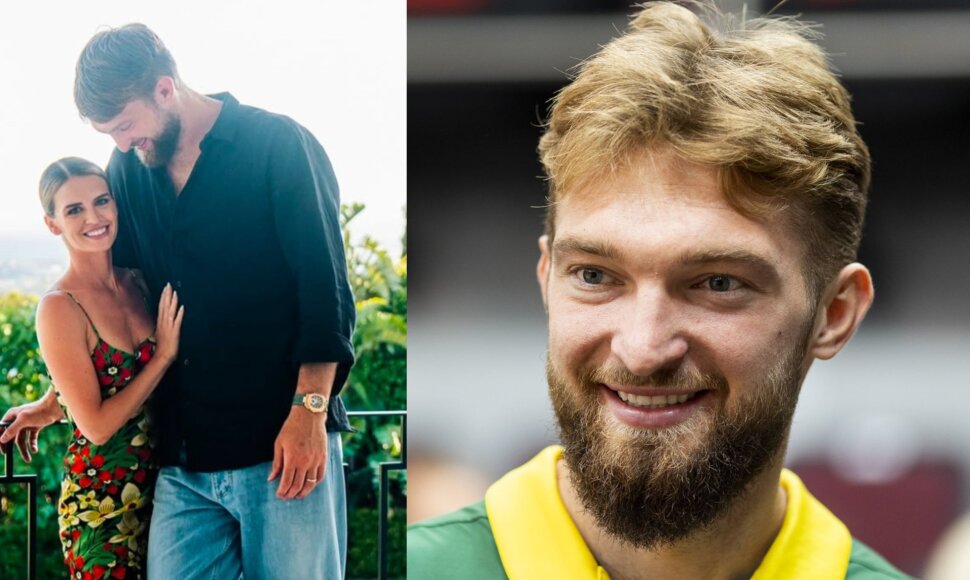 Domantas Sabonis su žmona Shashana Rosen