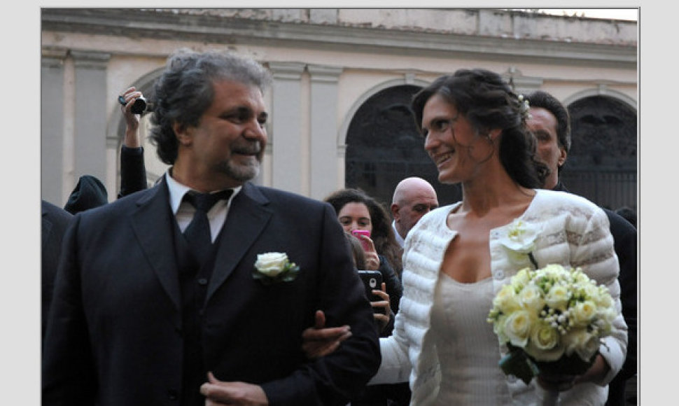 Andrea Bocelli slapčia vedė ilgametę mylimąją Veronica Berti