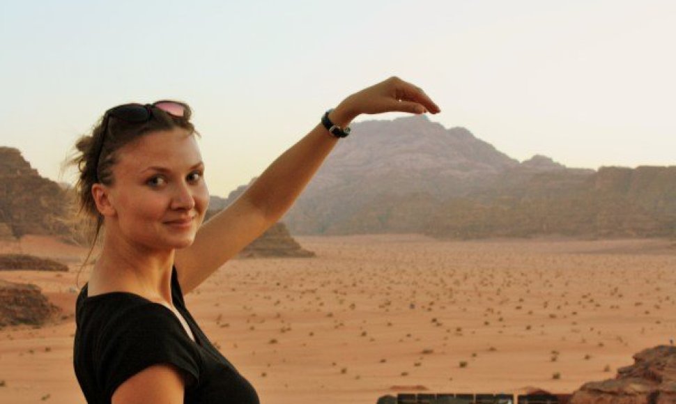 Lina Motužytė į Jordaniją išvyko pagal Europos savanorių tarnybos projektą