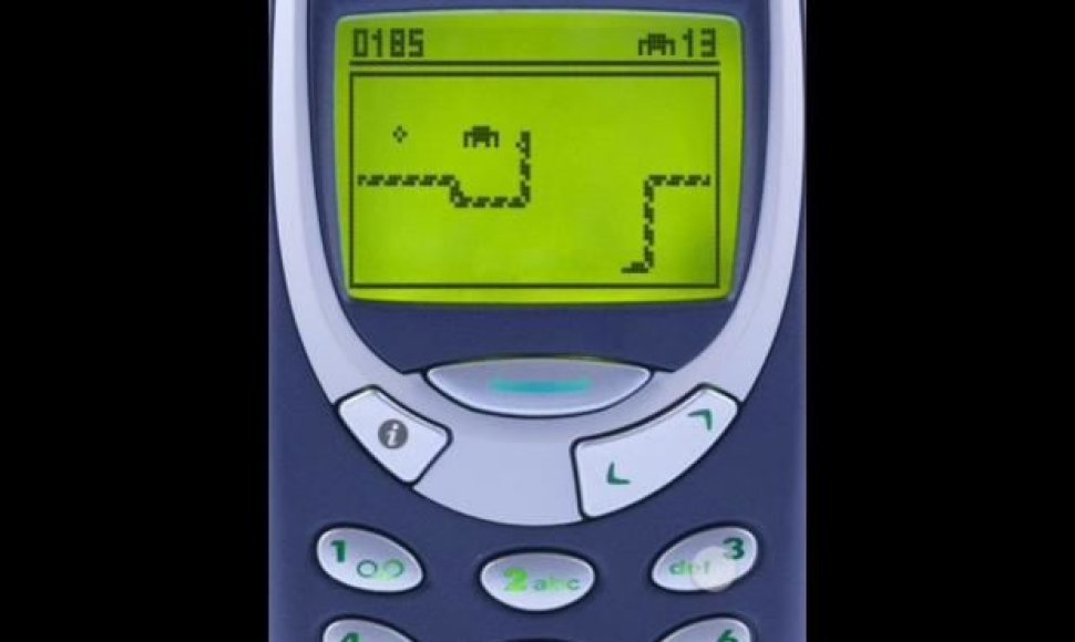 „Gyvatėlės“ žaidimas „Nokia 3310“ telefone