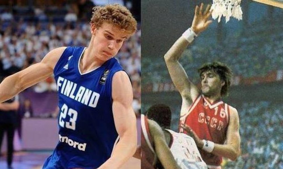  Lauris Markkanenas ir Arvydas Sabonis