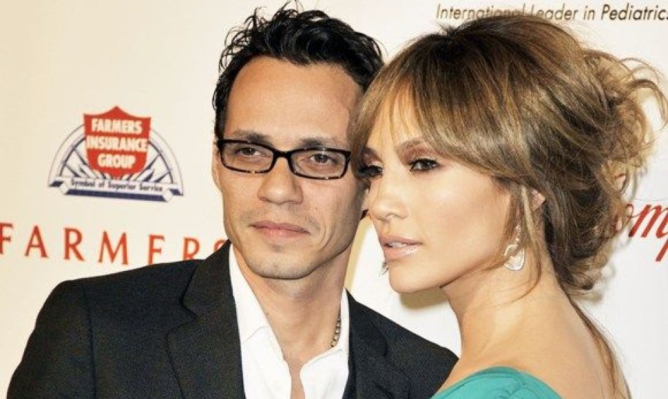 Jennifer Lopez su vyru Marcu Anthony