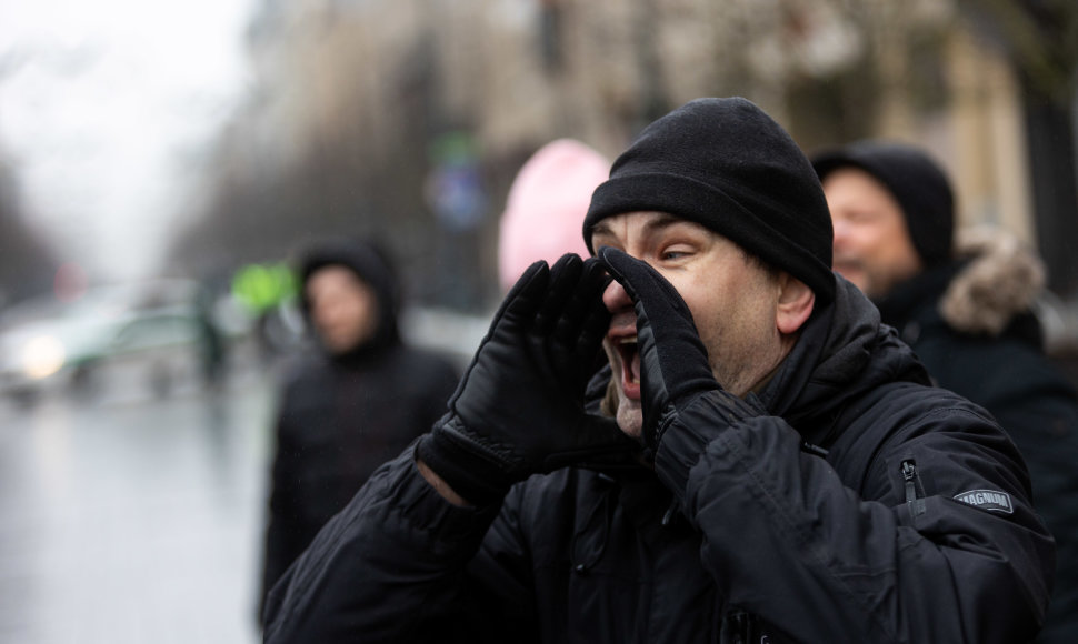 Protestas prie Seimo Sausio 13-ąją