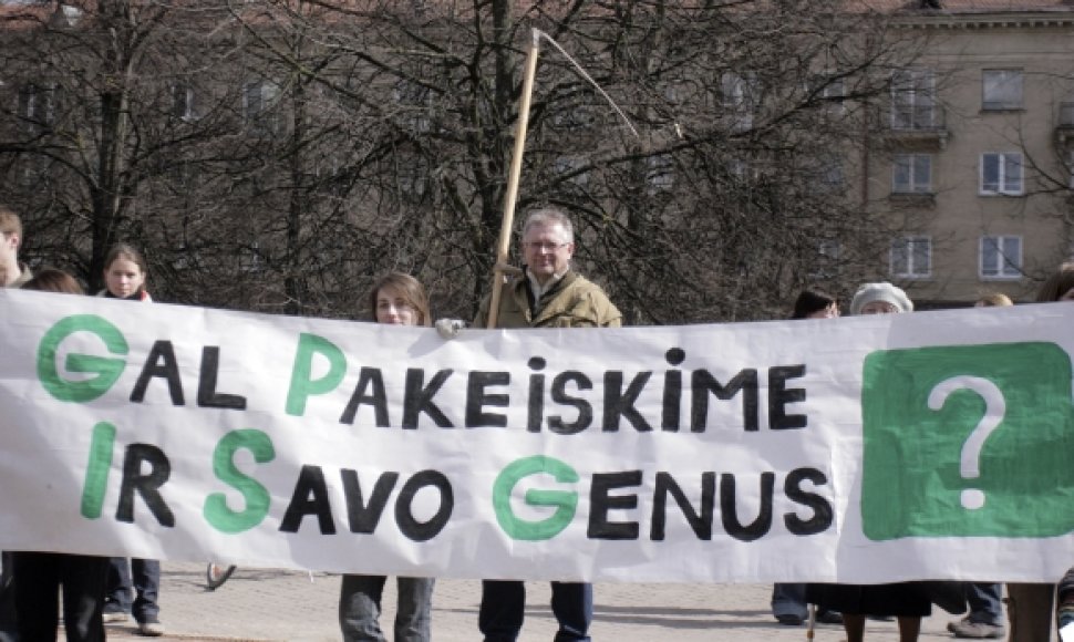 Piketas prieš genetiškai modifikuotų organizmų naudojimą Lietuvoje