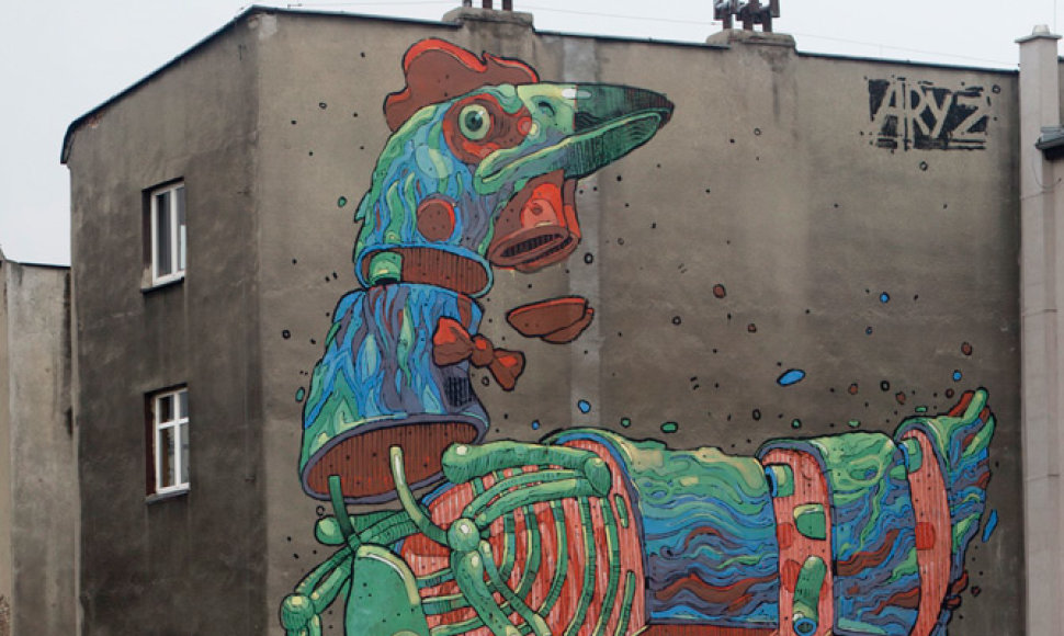  „Vilnius Street Art“ dalyvausiančio Aryz darbai