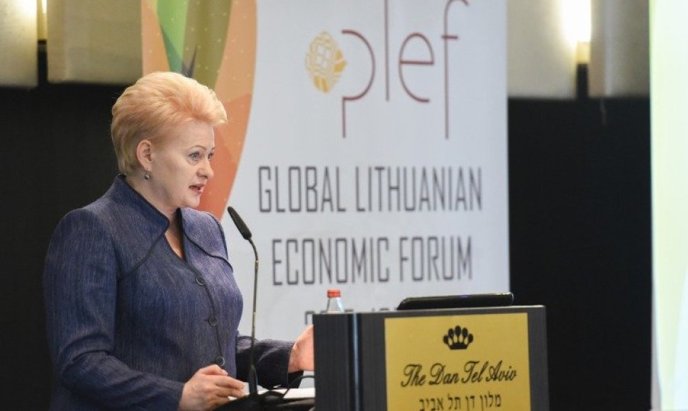 Dalia Grybauskaitė dalyvauja Pasaulio lietuvių ekonomikos forume