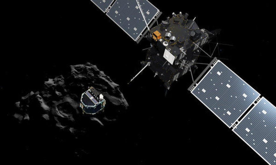 Kosminio zondo „Rosetta“ ir apratao „Philae“ atsiskyrimas