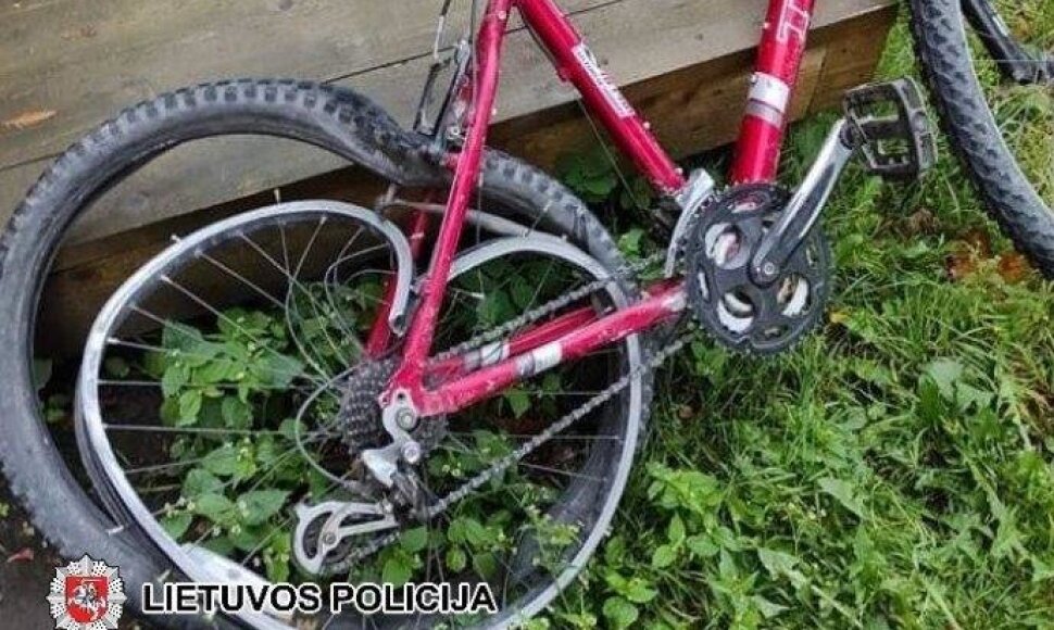 Apgadintas dviratis