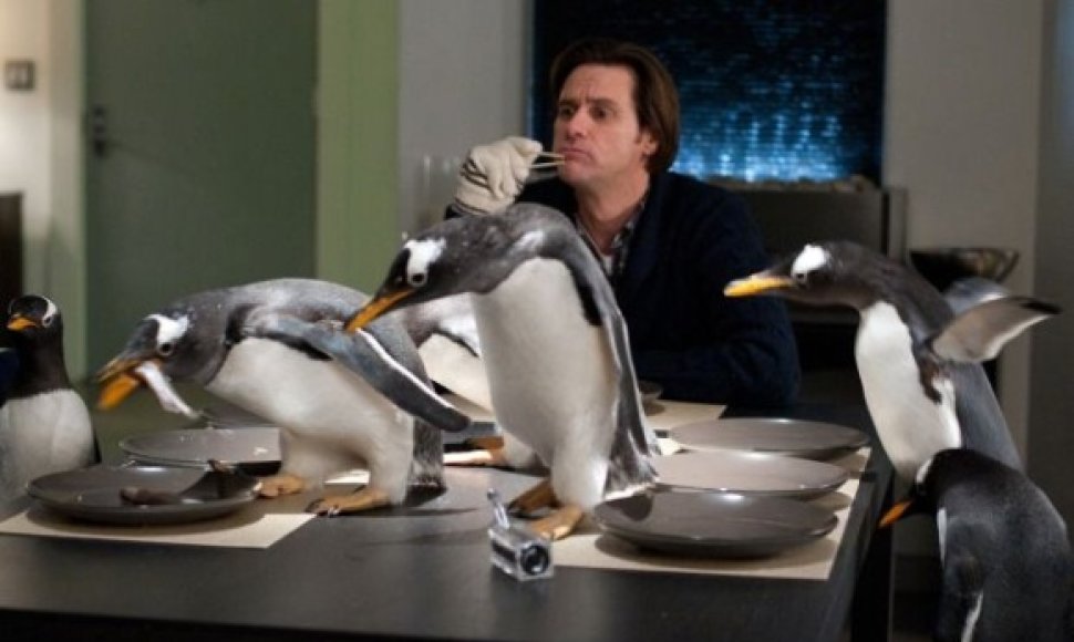 Jimas Carrey’is komedijoje „Pono Poperio pingvinai“
