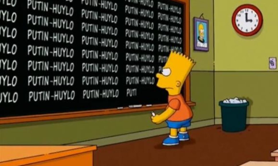 „Putin-Huylo“ seriale „Simpsonai“