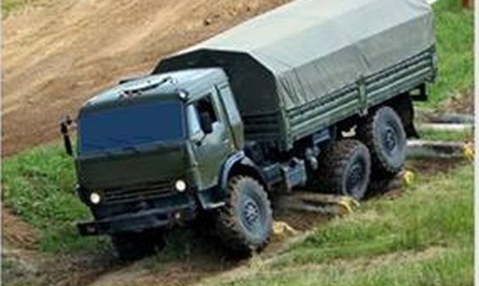 Ukrainos Gynybos ministerijos paskelbta sunkvežimio nuotrauka 