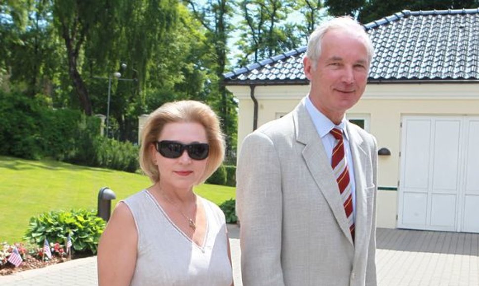 Adolfas Šleževičius su žmona Janina 