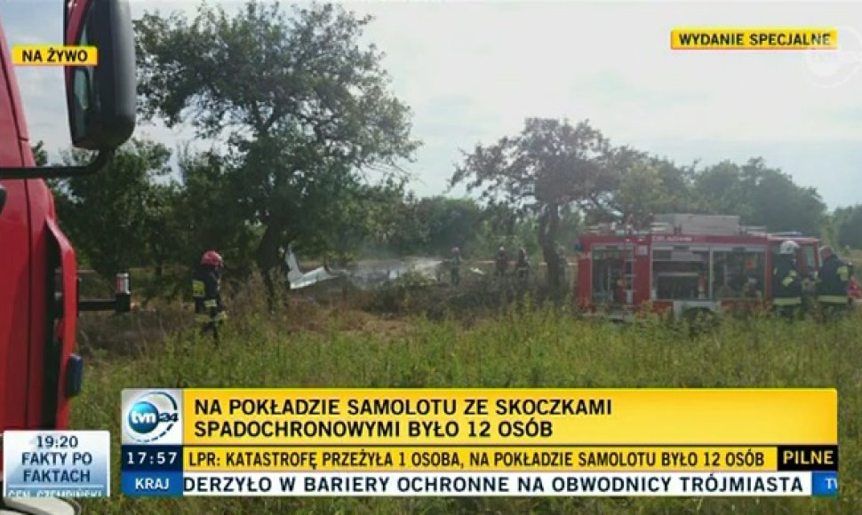 Lenkijoje sudužo lėktuvas.