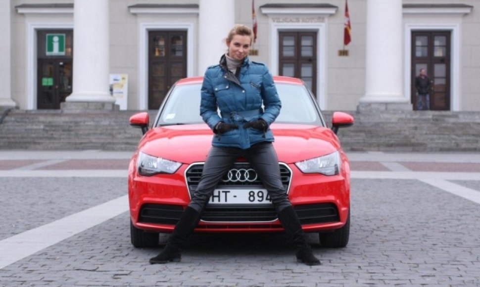 Daiva Anužytė-Kasiulaitienė bando „Audi A1“