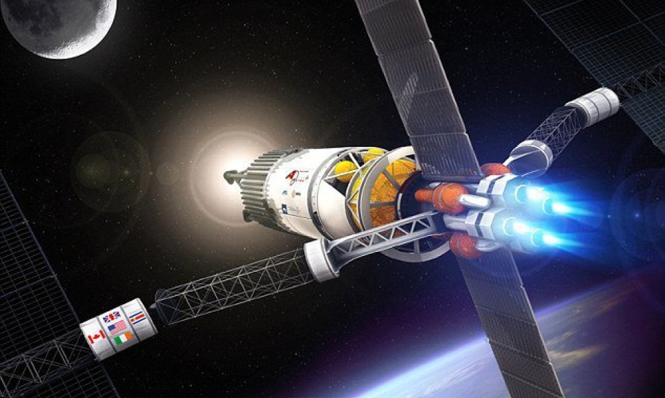 „Vasimr“ plazminiai jonų varikliai astronautus į Marsą nugabentų ir per 39 paras 