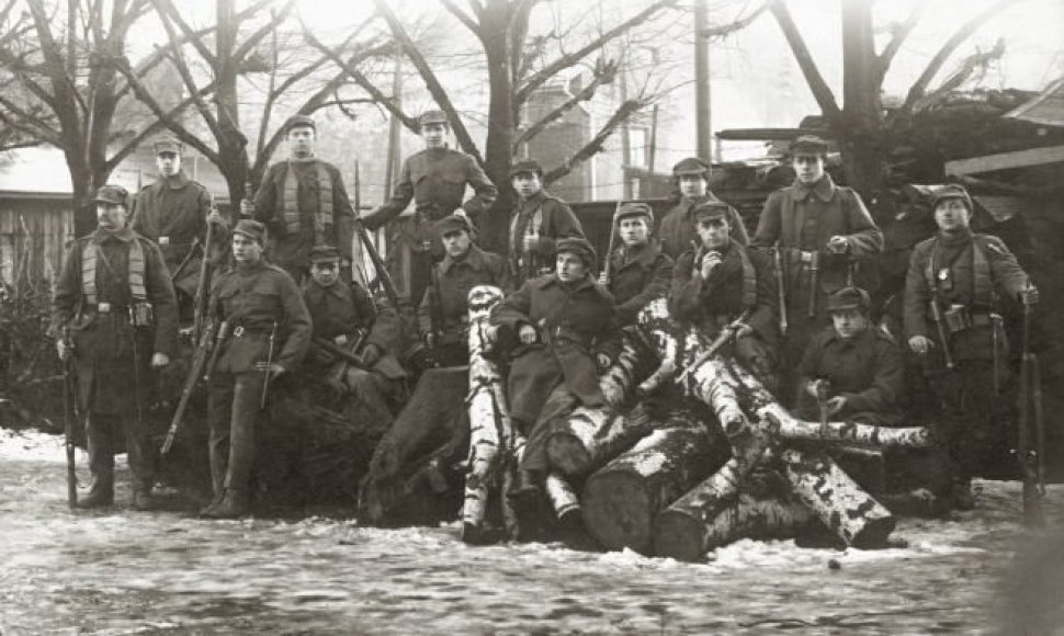 Klaipėdos krašto savanorių armijos kariai. Klaipėda, 1923 m.