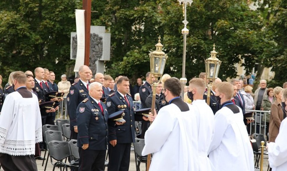 Šilinių atlaiduose buvo meldžiamasi už pasieniečius, policininkus, ugniagesius, kitus teisėsaugininkus ir jų šeimas 