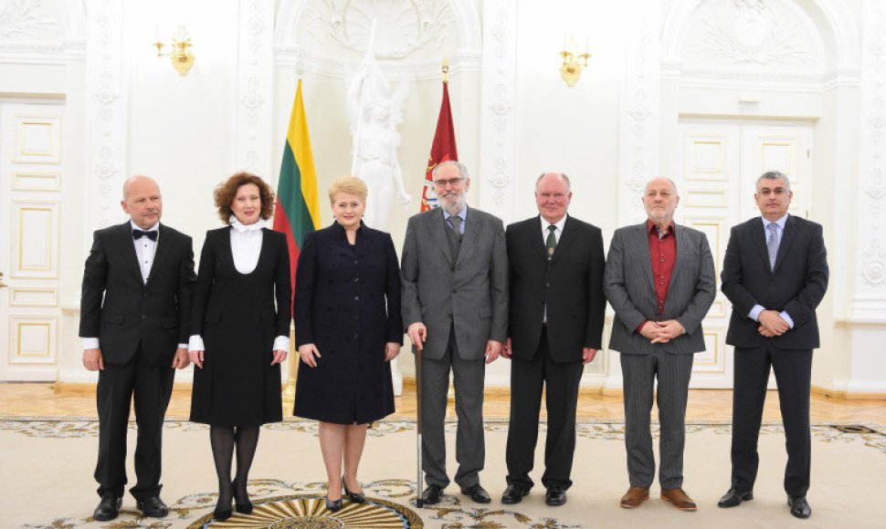 Prezidentūroje įteiktos Nacionalinės premijos.