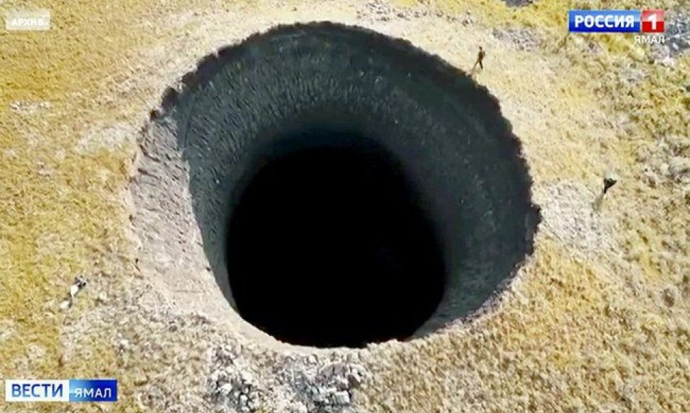 Naujausio kraterio Jamalo pusiasalyje skersmuo – 50 metrų