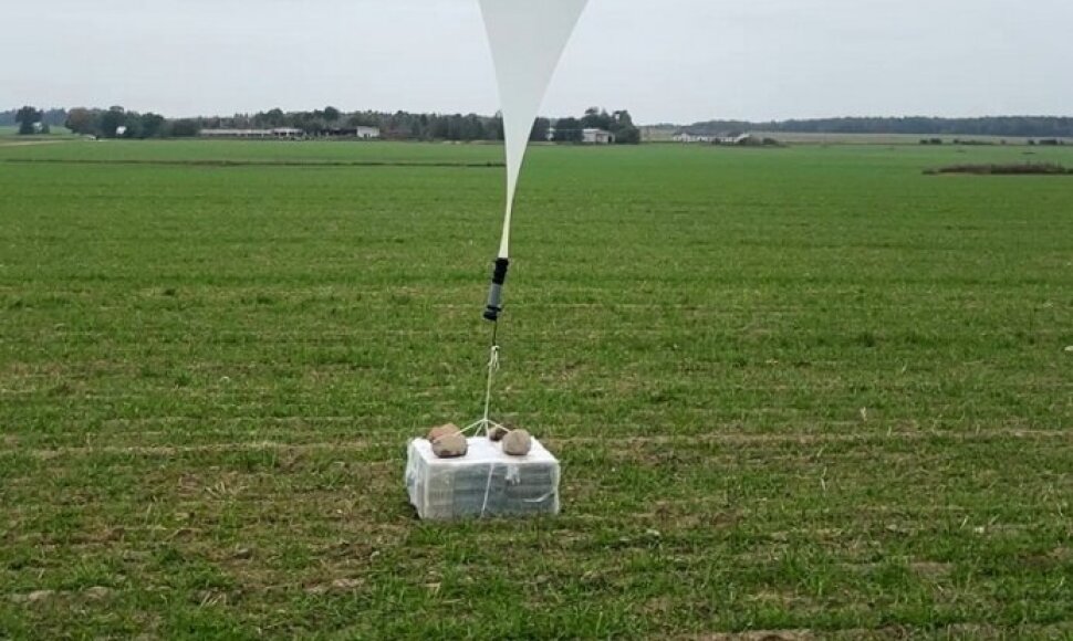 Kontrabandininkų balionas / VSAT nuotr.