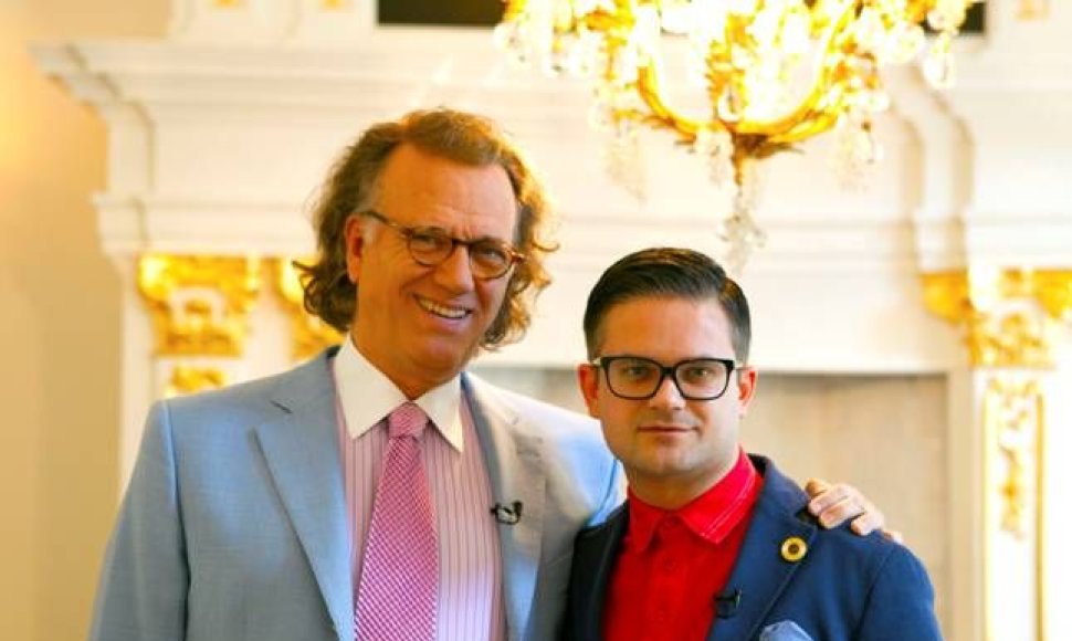 Andre Rieu su laidos „Gyvenimas“ vedėju Edvardu Žičkumi 