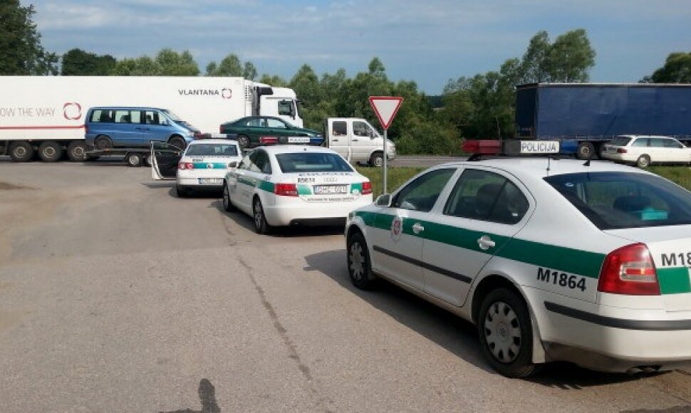 Reidas, vykęs Kauno–Marijampolės apskričių kelyje „Via Baltica“