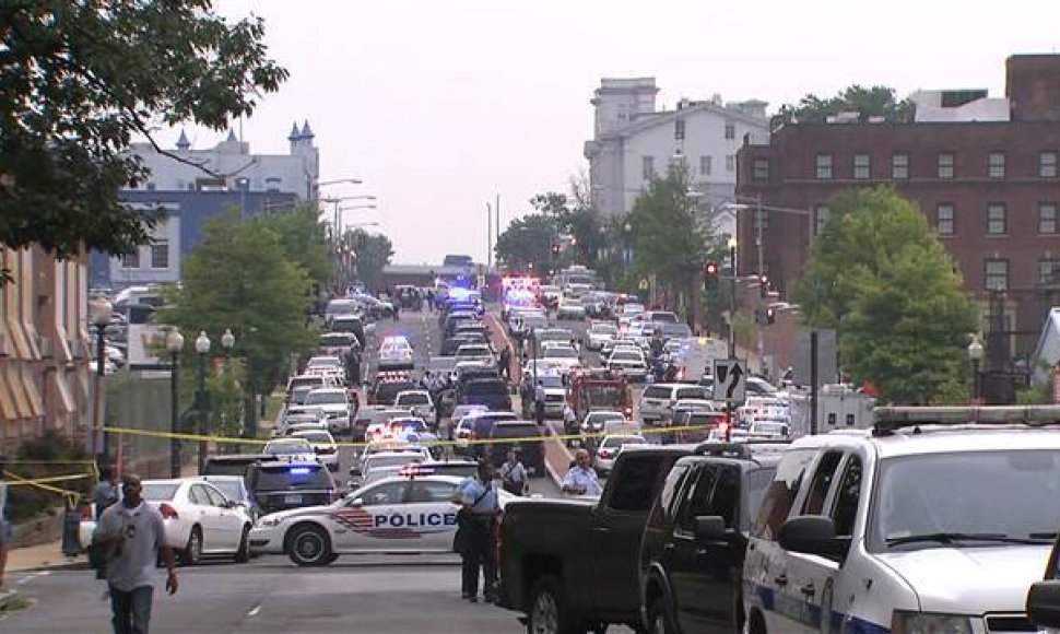 Policija apsupo įvyko vietą Vašingtone