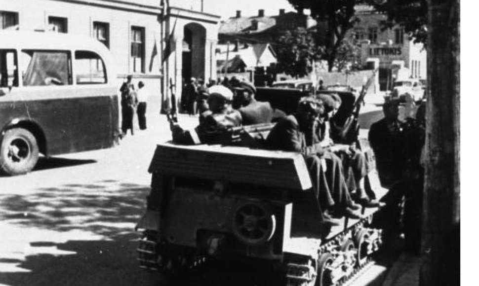 Kaunas. Sukilėliai tanketėje (1941 m. birželis)