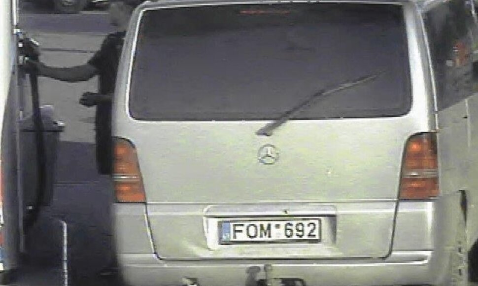 „Mercedes Benz Vito“, kuriuo pavogti degalai