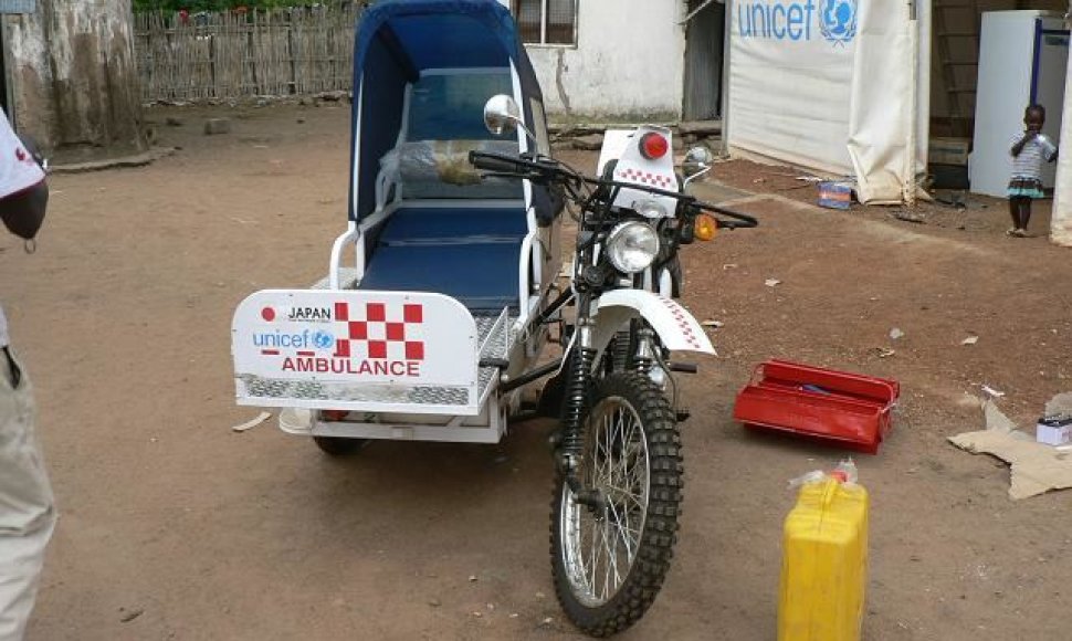 Greitosios pagalbos motociklas Sudane