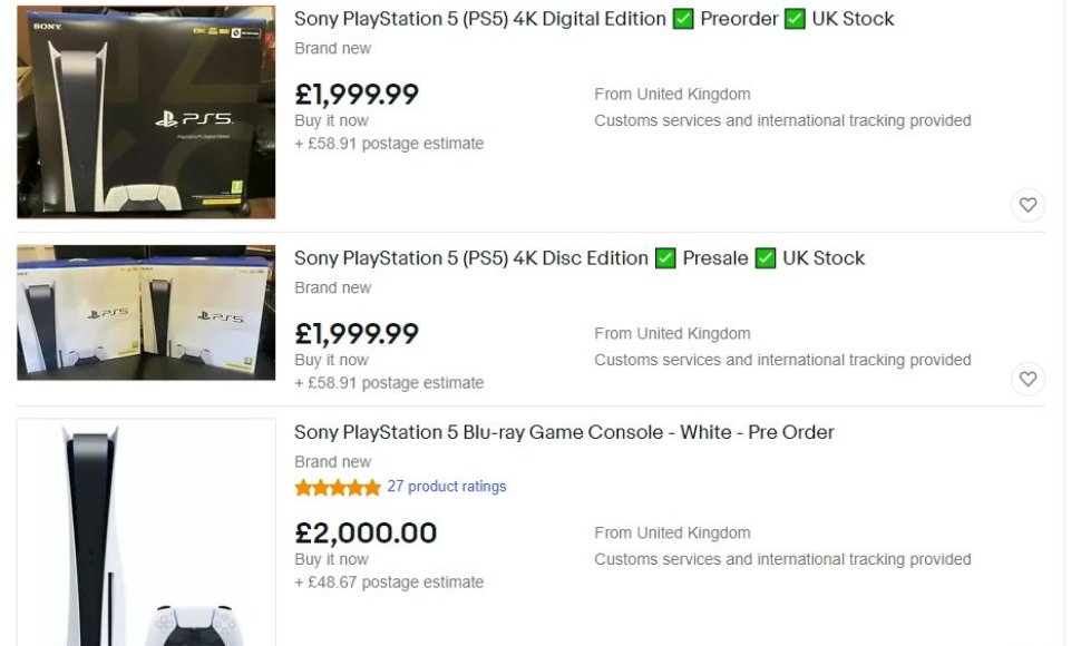 500 eurų įprastai kainuojantys „Playstation 5“ patekę į perpardavėjų rankas smarkiai pabrangsta