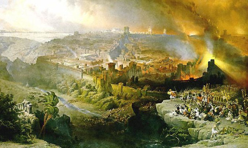 Davidas Robertsas. Romėnai sugriauna Jeruzalę