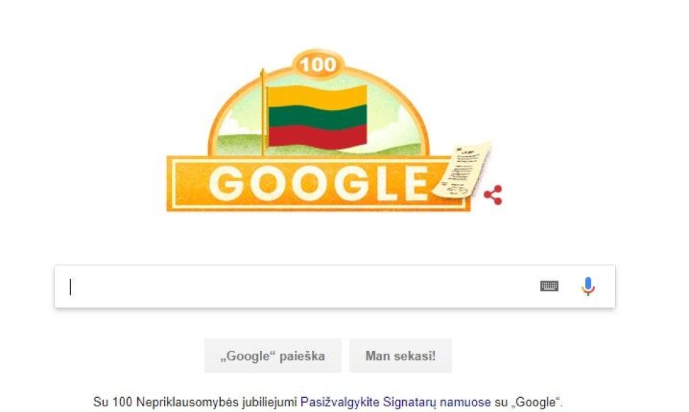 „Google“ sveikinimas
